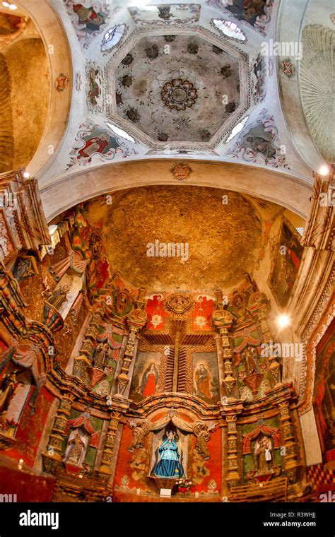 Mission San Xavier del Bac interior Stock Photo - Alamy