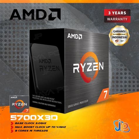 Jual Processor Amd Ryzen 7 5700x3d 3 0 4 1 Ghz Socket Am4 Shopee Indonesia