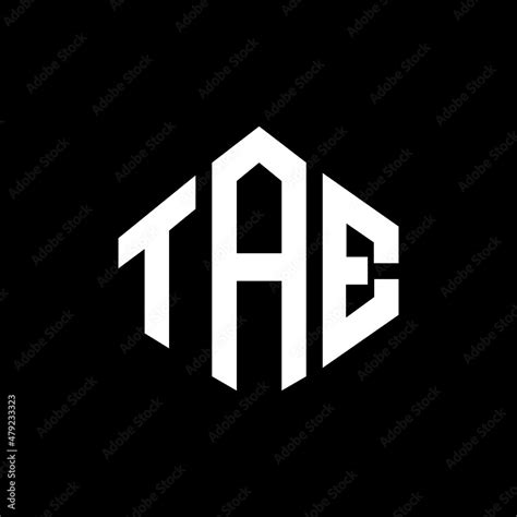 Tae Letter Logo Design With Polygon Shape Tae Polygon And Cube Shape