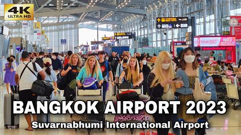 K Walking In Bangkok Suvarnabhumi International Airport Thailand