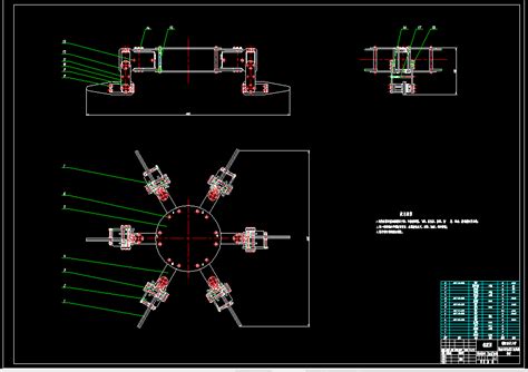 仿生六足机器人机构的设计【含10张cad图纸说明书】autocad 2007模型图纸下载 懒石网