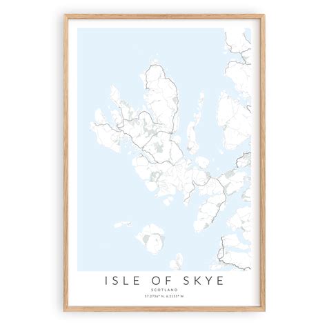 Isle of Skye Scotland Map Print – VirtualMap