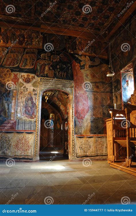 Inside Agios Nikolaos Monastery,Meteora,Greece Stock Image - Image of monk, christ: 15944777