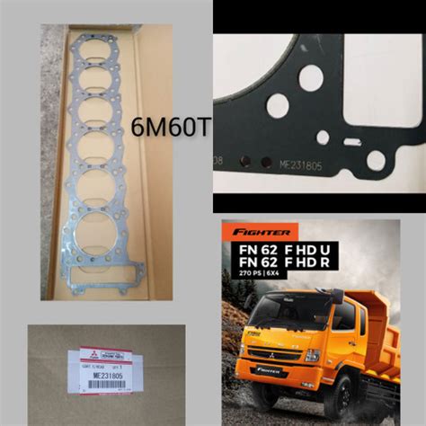 Jual Gasket Cylinder Head Fuso Fighter 6M60T ME231805 ME231804