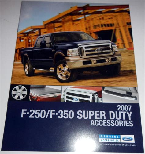 Purchase 2007 FORD F-250 / F-350 SUPER DUTY ACCESSORIES BROCHURE in Clawson, Michigan, US, for ...