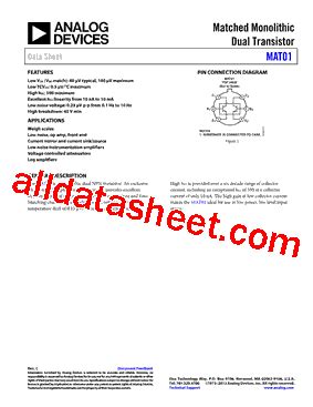 mat datasheetpdf analog devices