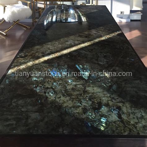 Madagascar Labradorite Blue Lemurian Blue Granite Slab Flooring And