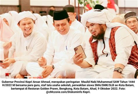 Ansar Ahmad Rayakan Maulid Nabi Muhammad Saw Bersama Guru Se Kota Batam