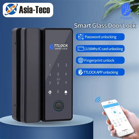 Ttlock App Bluetooth Smart Glass Door Lock Remote Unlock Temporary Code