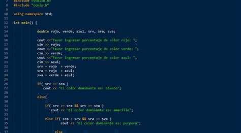 Sentencia If Else Visual C El Color Dominante Tutorias Co