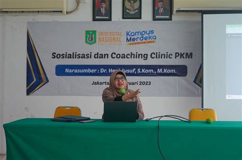 Sosialisasi Dan Coaching Clinic PKM FTS Universitas Nasional