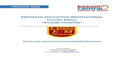 PROYECTO EDUCATIVO INSTITUCIONAL Escuela Básica establecimiento