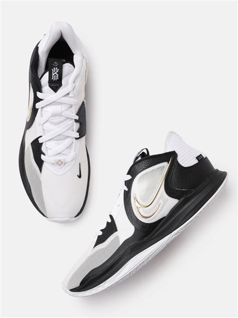 Buy Nike Men White & Black Textured Kyrie Low 5 EP Regular Basketball ...