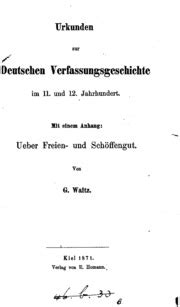 Urkunden Zur Deutschen Verfassungsgeschichte Im 11 Und 12 Jahrhundert