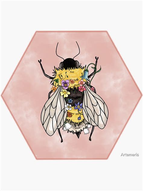 Bumble Bee Sticker For Sale By Artemeris Redbubble