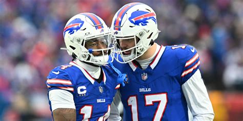 Josh Allen Attributes Success To Stefon Diggs Bills Receiving Corps