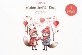 Valentine S Day Fox Clipart Graphic By ArvinDesigns Creative Fabrica