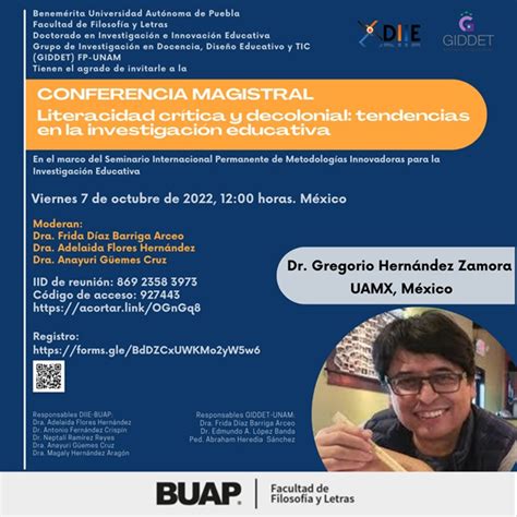 Conferencia Magistral Literacidad Cr Tica Y Decolonial Tendencias En