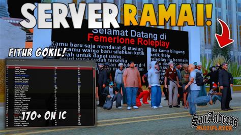 SERVER ROLEPLAY ANDROID RATUSAN PLAYER FITUR GOKIL REVIEW SERVER GTA