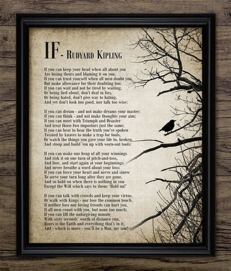 If Poem Rudyard Kipling Printable If Poem Famous Poem Printable