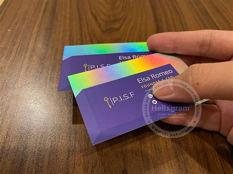 Holographic Foil Business Cards Holographic Card Printing Saigon