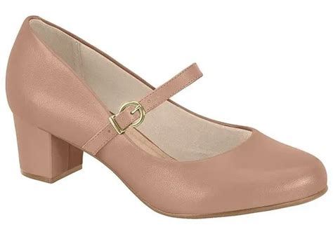 Sapato Social Feminino Boneca Nude Beira Rio Conforto Parcelamento Sem Juros