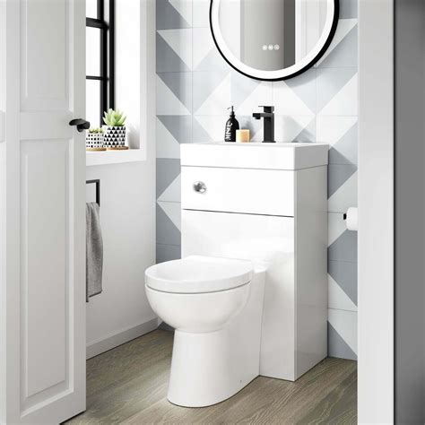 Ohio Gloss White In Combined Wash Basin Austin Toilet