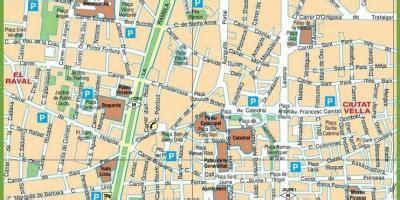 Las ramblas barcelona map - Map of las ramblas barcelona spain ...