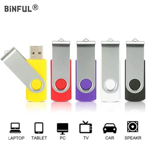 Binful Hot Sale Pen Drive Rotate High Speed Usb Flash Drive Micro