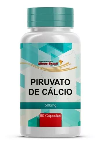 Piruvato De Cálcio 500mg 60 Cápsulas Parcelamento sem juros