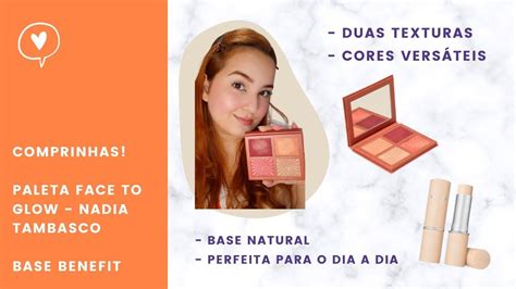 Novidades Paleta Face To Glow Nadia Tambasco Por Oceane E Base Em