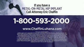 Chaffin Luhana TV Spot Johnson Johnson Faulty Hip Implants ISpot Tv