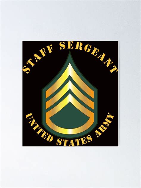 Army Staff Sergeant Ssg Poster For Sale By Twix123844 Redbubble