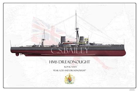 HMS Dreadnought. Artwork created by C.S.Bailey www.warmachineart.com ...