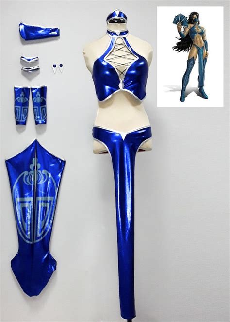 Princess Kitana Cosplay Inspired Mortal Kombat 9 Kitana Etsy