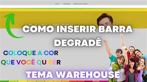 Como Colocar Barra Degrad Edit Vel Da Magalu Na Shopify Tema