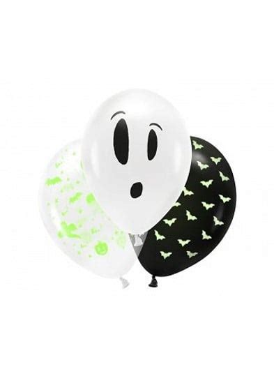 3 Fluorescerende Halloween Latex Ballonnen 27 Cm Partyversiering