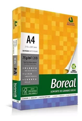 Resma Boreal A4 75 Gr X 500 Hojas