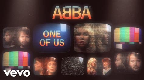 Abba One Of Us Official Lyric Video Youtube