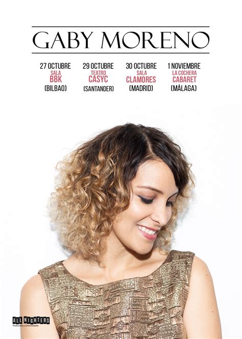 Gaby Moreno de gira por España del 27 de octubre al 1 de noviembre