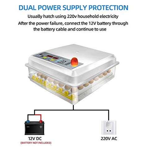 Safego Egg Incubator For Hatching Eggs Digital Mini Incubator With