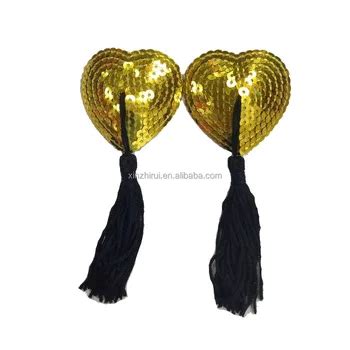 Sequin Pasties For Women Lingerie Breast Petal Pasty Adhesive Reusable With Tassel Buy Sexy