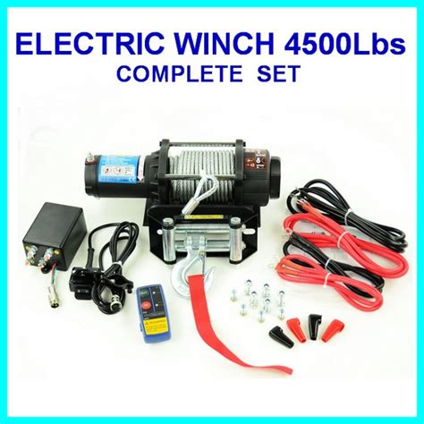 Jual Electric Winch 4500 Lbs 2040 Kg Kapasitas 2 Ton Offroad Winch