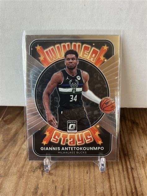 Giannis Antetokounmpo Panini Donruss Optic Winner Stays Ebay