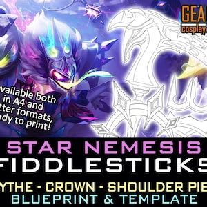 Star Nemesis Fiddlesticks Scythe, Crown and Left Shoulder Piece ...