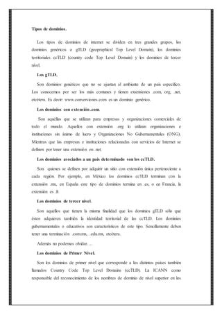 Dominio De Internet Pdf