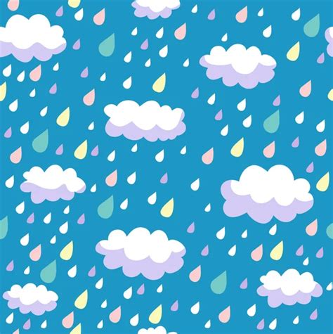 Cartoon rainy background — Stock Vector © smilewithjul #25313935