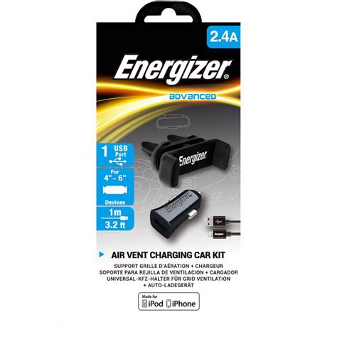 Incarcator Auto Cu Cablu Lightning Energizer W A X Usb A