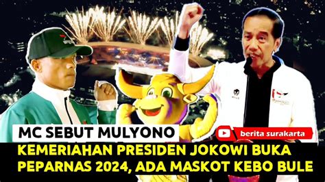 Mulyono Muncul Depan JOKOWI Di Solo Meriah Pembukaan PEPARNAS 2024