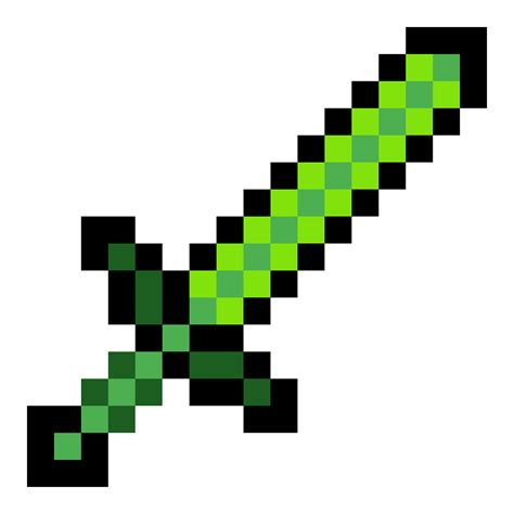 Minecraft Emerald Sword Png